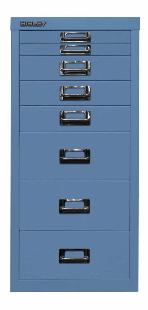 Produktbild Bisley Home 8 fach Schubladenschrank 29er Serie H 590 mm blau