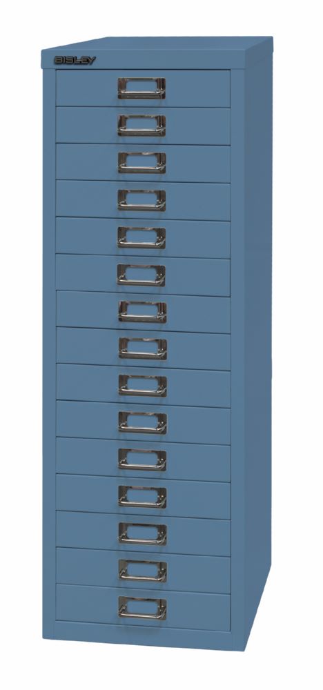 Produktbild Bisley Home Schubladenschrank 39er Serie 15 Schubladen H 860 mm blau bild 3