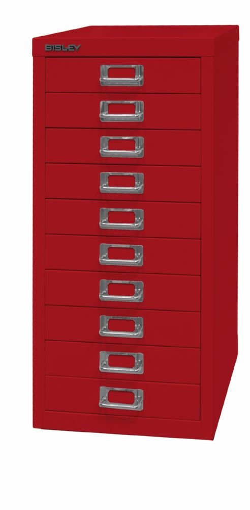 Produktbild Bisley Home Schubladenschrank 29er Serie 10 Schubladen H 590 mm kardinalrot bild 2