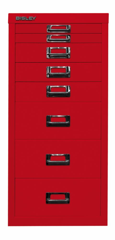 Produktbild Bisley Home Schubladenschrank 8 fach 29er Serie 279 x 590 mm kardinalrot