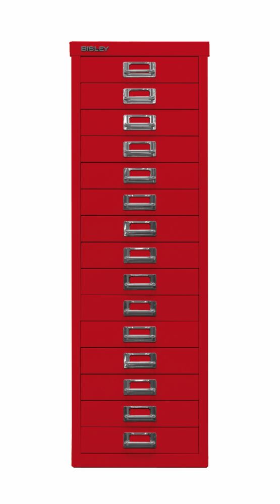 Produktbild Bisley Home Schubladenschrank 39er Serie 15 Schubladen H 860 mm kardinalrot