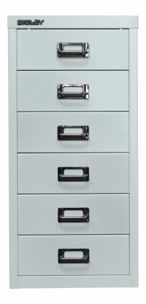 Produktbild Bisley Home Schubladenschrank 29er Serie 6 Schubladen T 380 mm grau