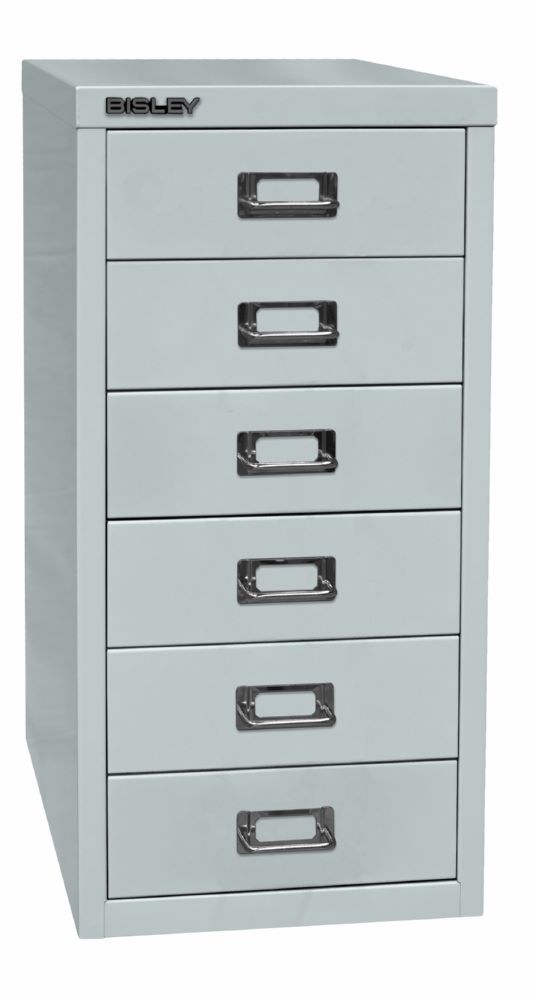 Produktbild Bisley Home Schubladenschrank 29er Serie 6 Schubladen T 380 mm grau bild 2