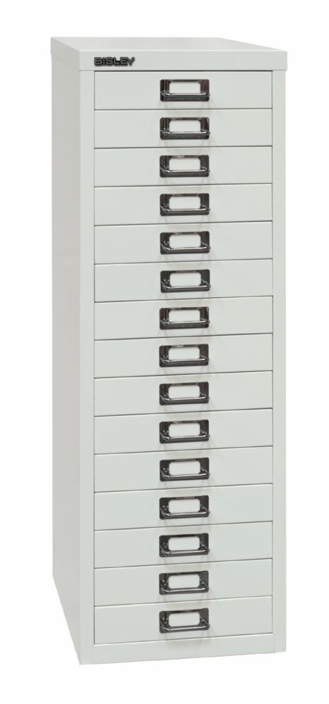 Produktbild Bisley Home Schubladenschrank 39er Serie 15 Schubladen H 860 mm lichtgrau bild 2