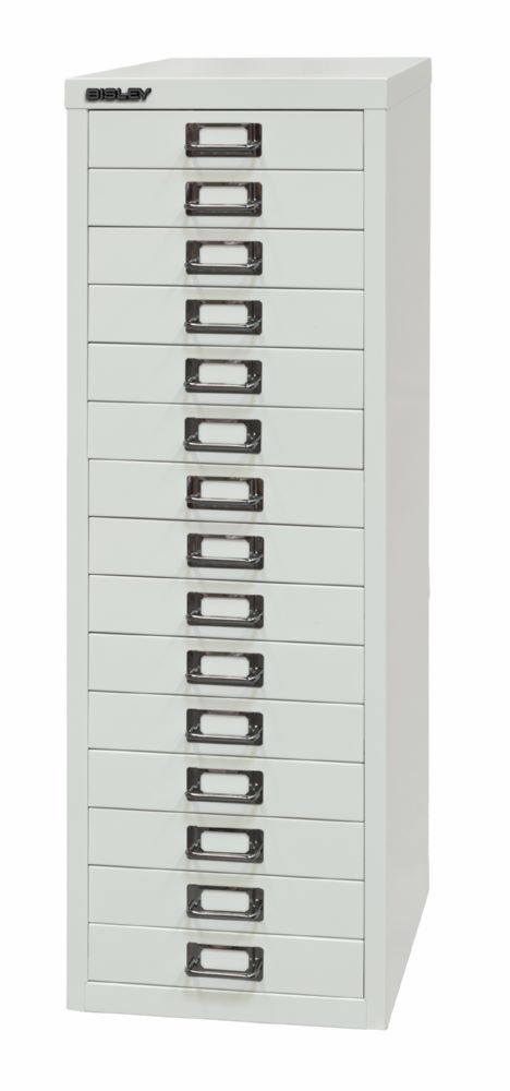 Produktbild Bisley Home Schubladenschrank 39er Serie 15 Schubladen H 860 mm lichtgrau bild 3