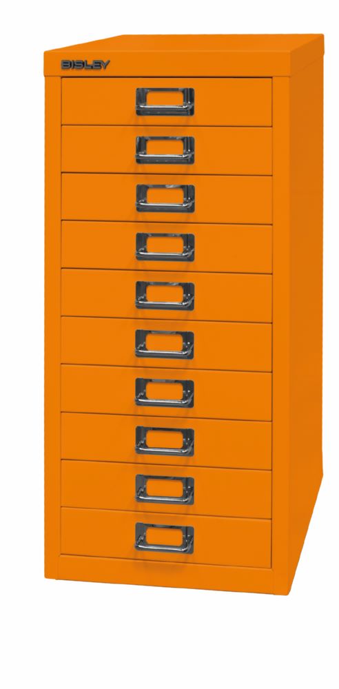 Produktbild Bisley Home Schubladenschrank 29er Serie DIN A4 10 Schubladen H 590 mm orange bild 3