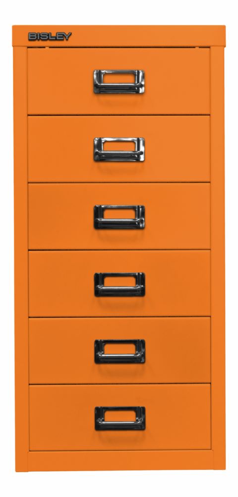 Produktbild Bisley Home Schubladenschrank 29er Serie 6 Schubladen H 590 mm orange