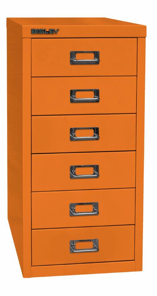 Produktbild Bisley Home Schubladenschrank 29er Serie 6 Schubladen H 590 mm orange bild 2