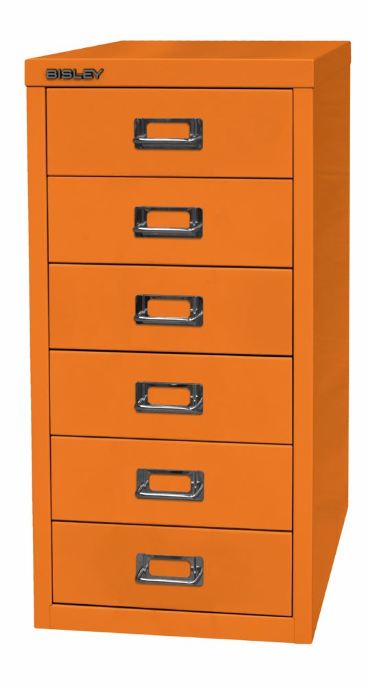 Produktbild Bisley Home Schubladenschrank 29er Serie 6 Schubladen H 590 mm orange bild 3