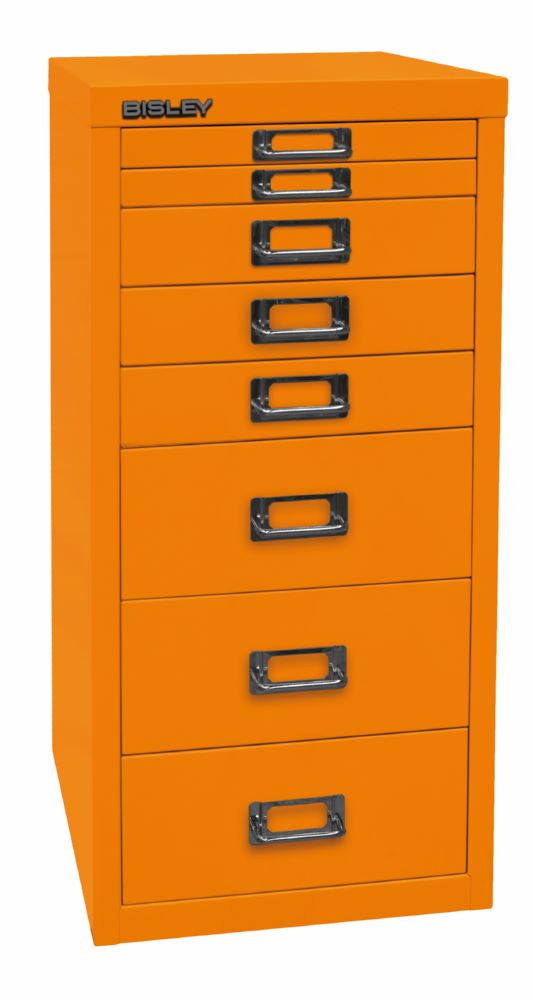 Produktbild Bisley Home 8 fach Schubladenschrank 29er Serie H 590 mm orange bild 2