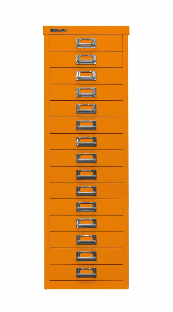 Produktbild Bisley Home Schubladenschrank 39er Serie 15 Schubladen H 860 mm orange