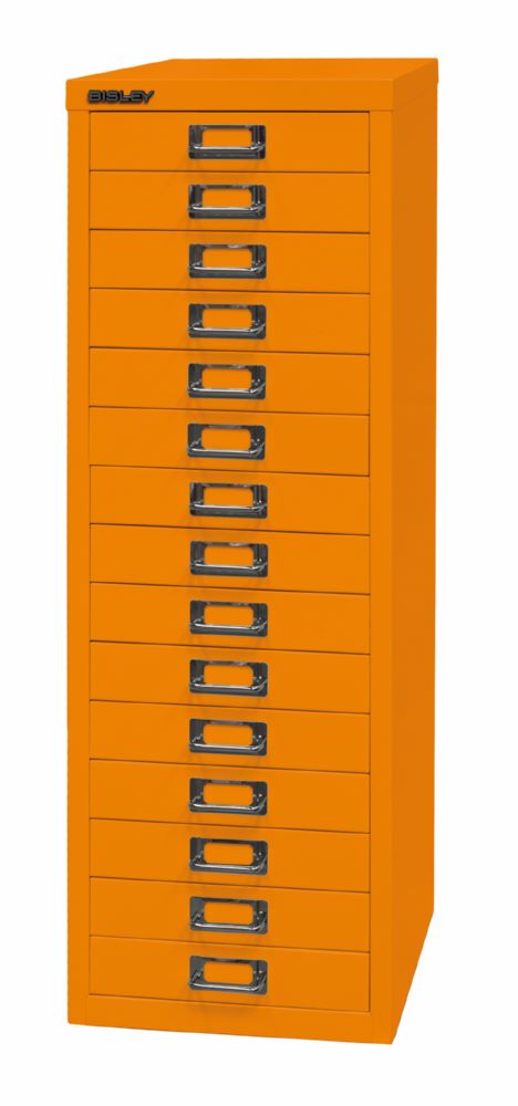 Produktbild Bisley Home Schubladenschrank 39er Serie 15 Schubladen H 860 mm orange bild 3