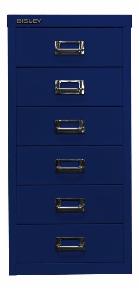 Produktbild Bisley Home Schubladenschrank 29er Serie 6 Schubladen T 380 mm oxfordblau