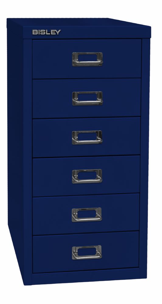 Produktbild Bisley Home Schubladenschrank 29er Serie 6 Schubladen T 380 mm oxfordblau bild 2