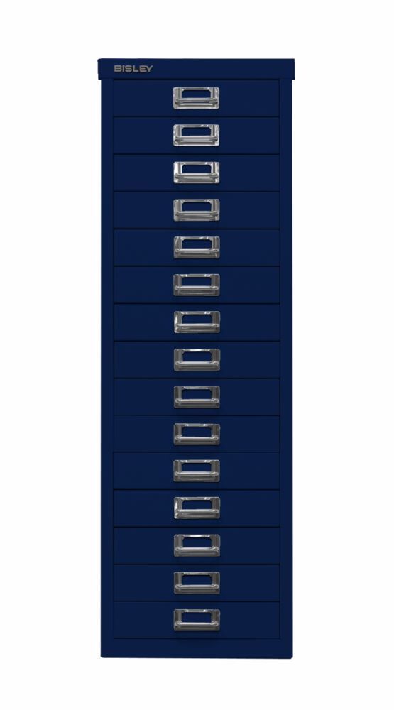 Produktbild Bisley Home Schubladenschrank 39er Serie 15 Schubladen H 860 mm oxfordblau