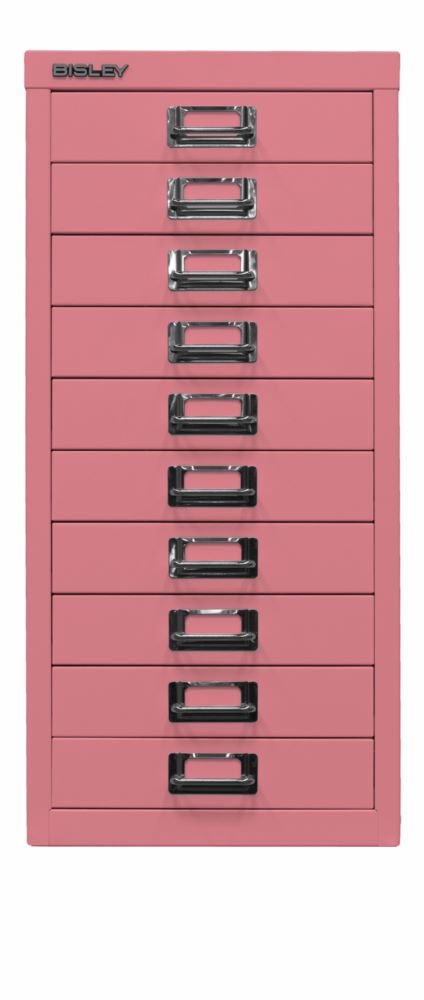 Produktbild Bisley Home Schubladenschrank 29er Serie DIN A4 mit 10 Schubladen in pink
