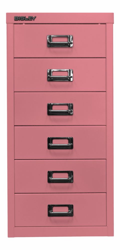 Produktbild Bisley Home Schubladenschrank 29er Serie H 590 mm 6 Schubladen pink