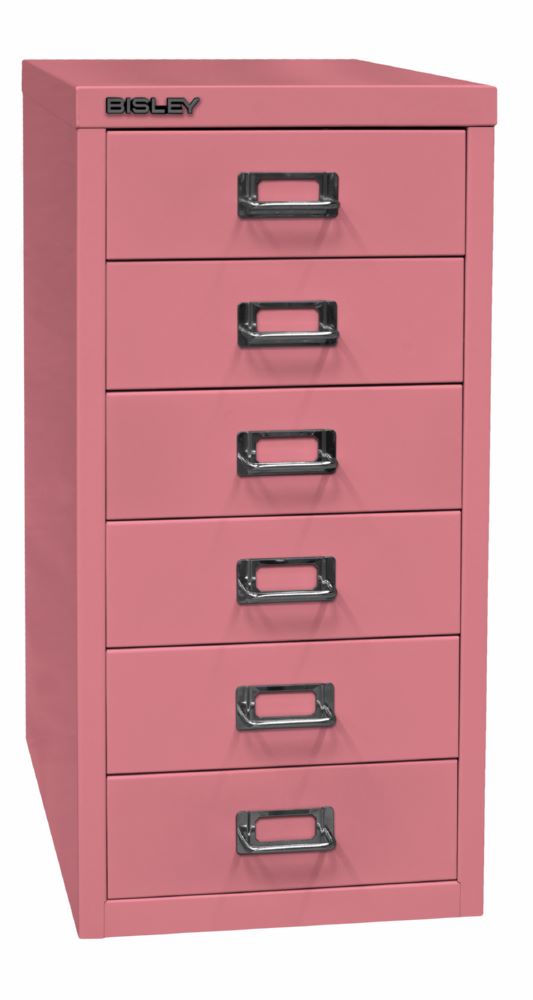 Produktbild Bisley Home Schubladenschrank 29er Serie H 590 mm 6 Schubladen pink bild 2