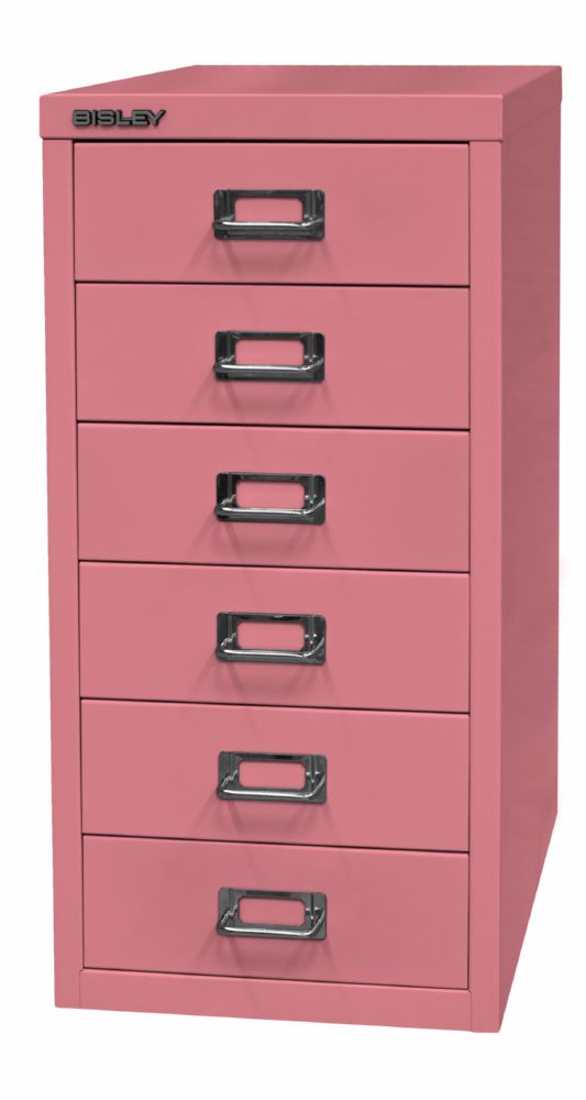 Produktbild Bisley Home Schubladenschrank 29er Serie H 590 mm 6 Schubladen pink bild 3