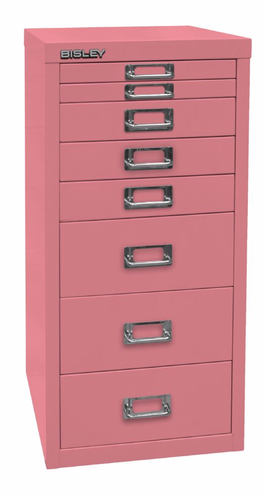 Produktbild Bisley Home 8 fach Schubladenschrank 29er Serie 279 x 380 x 590 mm pink bild 2