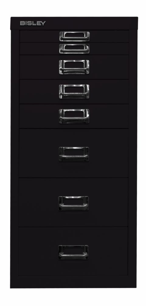 Produktbild Bisley Home Schubladenschrank 8 fach 29er Serie 279 x 590 mm schwarz