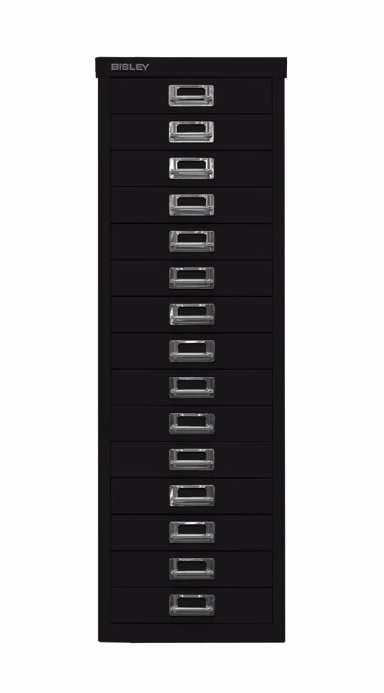 Produktbild Bisley Home Schubladenschrank 39er Serie 15 Schubladen H 860 mm schwarz