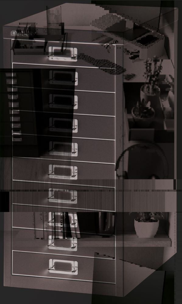 Produktbild Bisley Home Schubladenschrank 29er Serie DIN A4 mit 10 Schubladen 51 mm silber bild 3