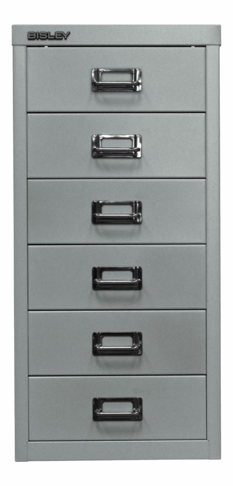 Produktbild Bisley Home Schubladenschrank 29er Serie 6 Schubladen H 590 mm silber