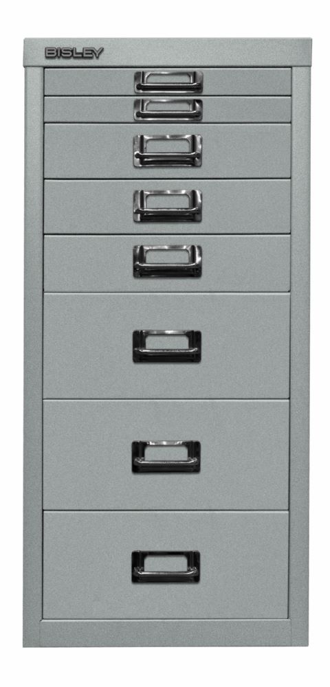 Produktbild Bisley Home 8 fach Schubladenschrank 29er Serie 279 x 590 mm silber
