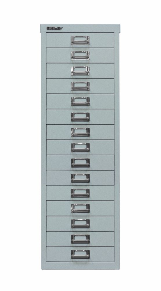 Produktbild Bisley Home Schubladenschrank 39er Serie 15 Schubladen H 860 mm silber