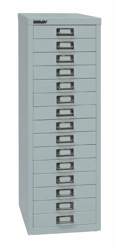 Produktbild Bisley Home Schubladenschrank 39er Serie 15 Schubladen H 860 mm silber bild 2
