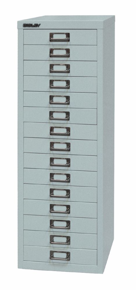 Produktbild Bisley Home Schubladenschrank 39er Serie 15 Schubladen H 860 mm silber bild 3