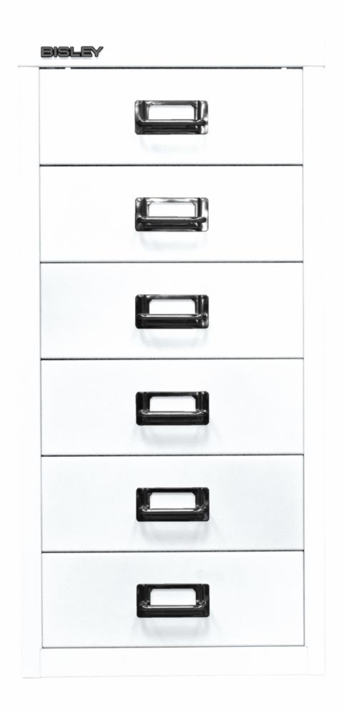 Produktbild Bisley Home Schubladenschrank 29er Serie 6 Schubladen T 380 mm weiß