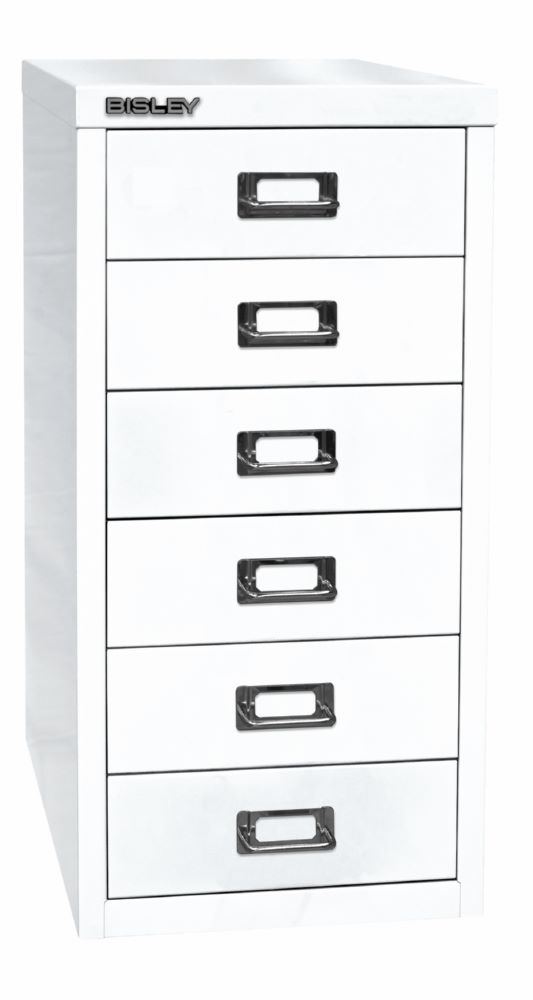 Produktbild Bisley Home Schubladenschrank 29er Serie 6 Schubladen T 380 mm weiß bild 2