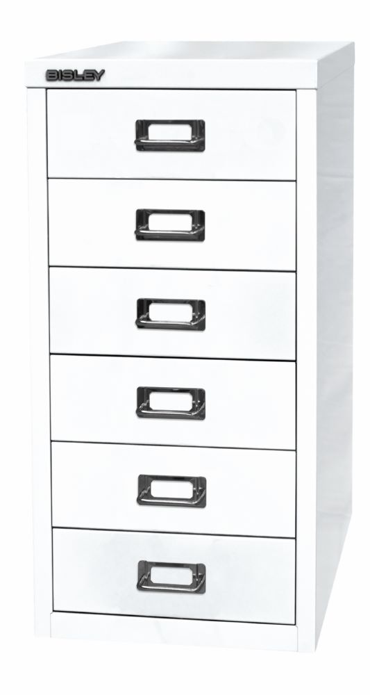 Produktbild Bisley Home Schubladenschrank 29er Serie 6 Schubladen T 380 mm weiß bild 3