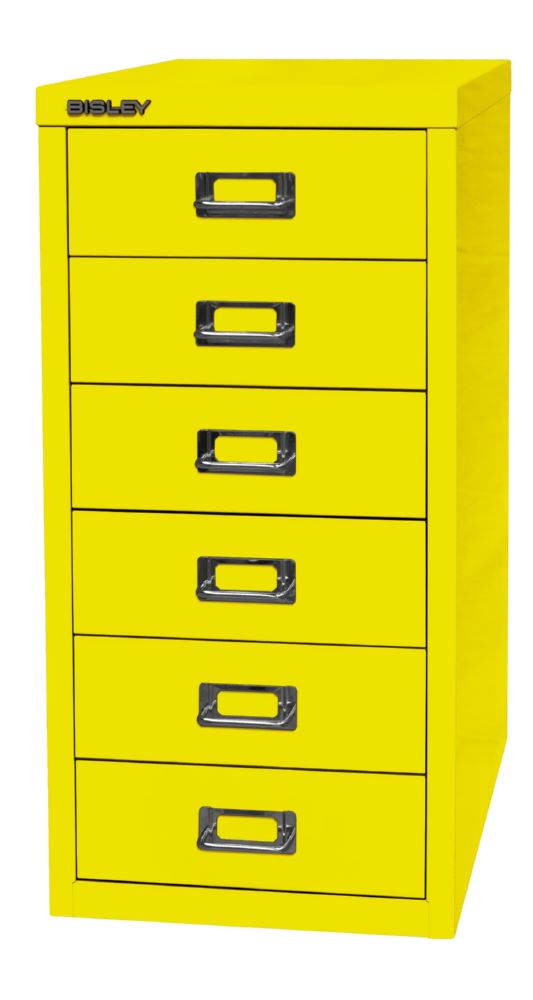 Produktbild Bisley Home Schubladenschrank 29er Serie 6 Schubladen H 590 mm zinkgelb bild 3