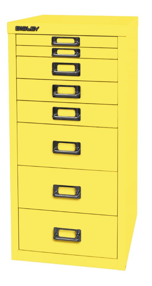 Produktbild Bisley Home 8 fach Schubladenschrank 29er Serie H 590 mm gelb bild 3