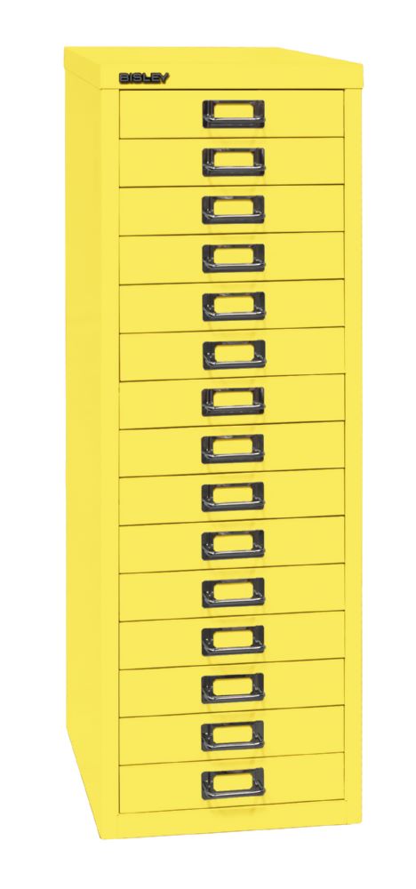 Produktbild Bisley Home Schubladenschrank 39er Serie 15 Schubladen H 860 mm zinkgelb bild 2