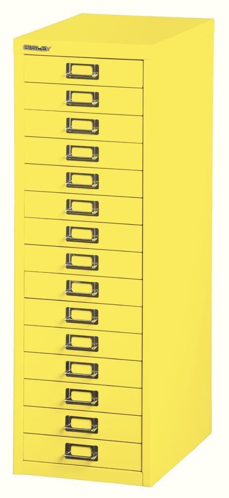 Produktbild Bisley Home Schubladenschrank 39er Serie 15 Schubladen H 860 mm zinkgelb bild 3