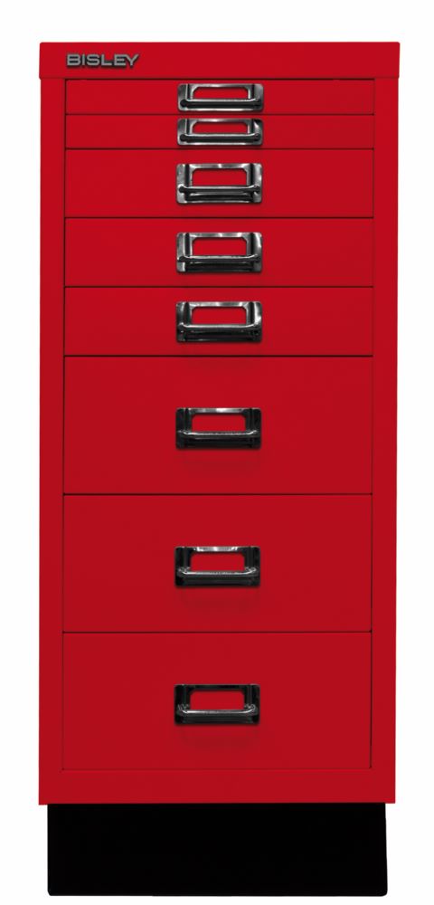 Produktbild Bisley Home 8 fach Schubladenschrank 29er Serie mit Sockel 279 x 670 mm kardinalrot