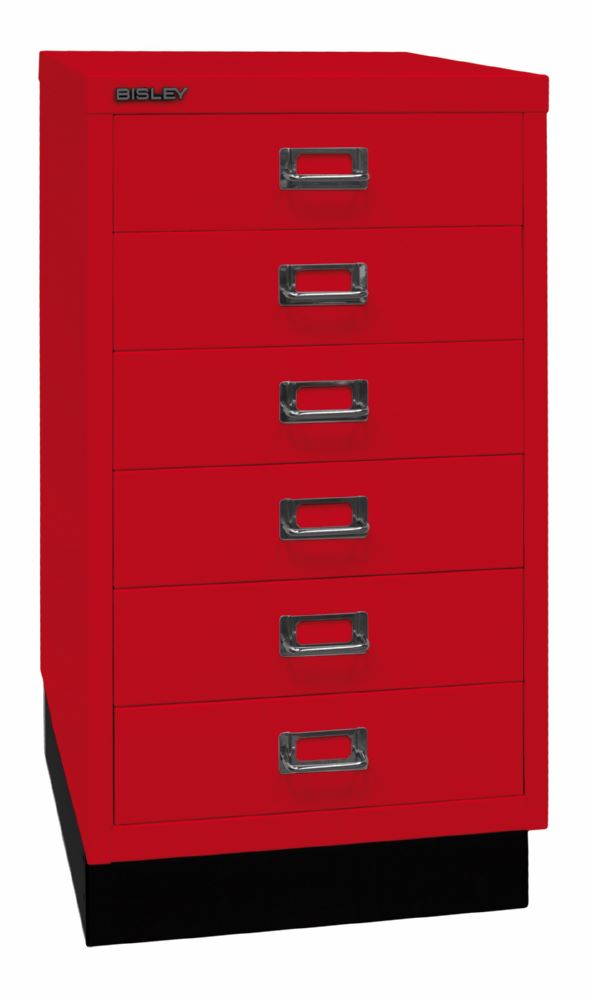 Produktbild Bisley Home 6 fach Schubladenschrank 29er Serie mit Sockel B 349 mm kardinalrot bild 2