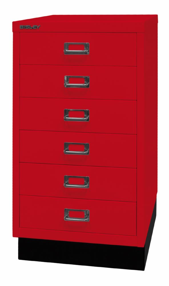 Produktbild Bisley Home 6 fach Schubladenschrank 29er Serie mit Sockel B 349 mm kardinalrot bild 3