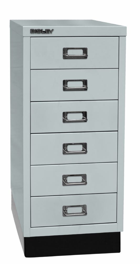 Produktbild Bisley Home Schubladenschrank 6 fach 29er Serie mit Sockel 279 x 670 mm lichtgrau bild 2