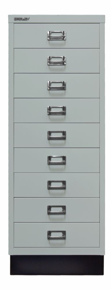 Produktbild Bisley Home 9 fach Schubladenschrank 39er Serie mit Sockel H 940 mm lichtgrau