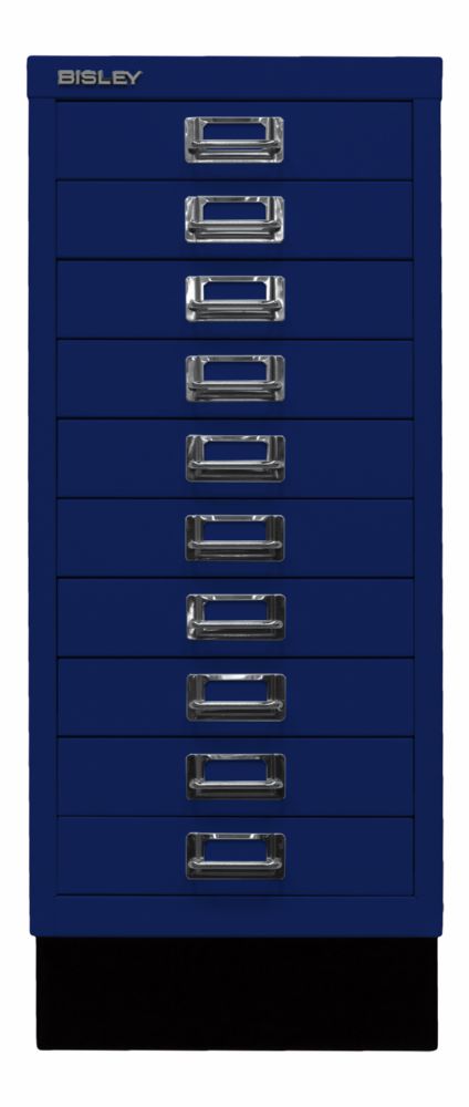 Produktbild Bisley Home Schubladenschrank 29er Serie mit Sockel 10 Schubladen oxfordblau