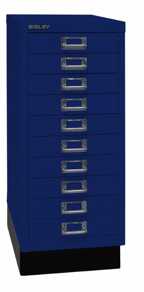 Produktbild Bisley Home Schubladenschrank 29er Serie mit Sockel 10 Schubladen oxfordblau bild 2