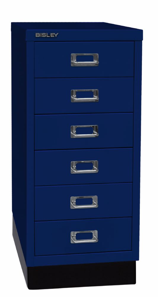 Produktbild Bisley Home Schubladenschrank 29er Serie mit Sockel 279 x 670 mm oxfordblau bild 2