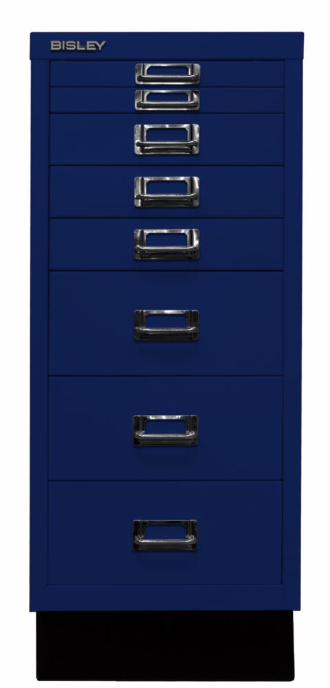 Produktbild Bisley Home 8 fach Schubladenschrank 29er Serie mit Sockel 279 x 670 mm oxfordblau