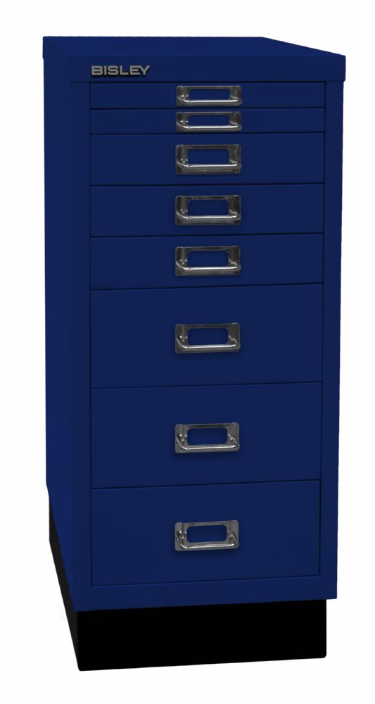 Produktbild Bisley Home 8 fach Schubladenschrank 29er Serie mit Sockel 279 x 670 mm oxfordblau bild 2
