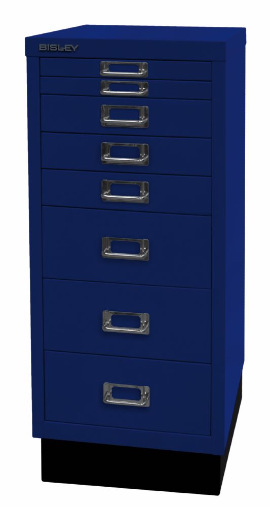 Produktbild Bisley Home 8 fach Schubladenschrank 29er Serie mit Sockel 279 x 670 mm oxfordblau bild 3